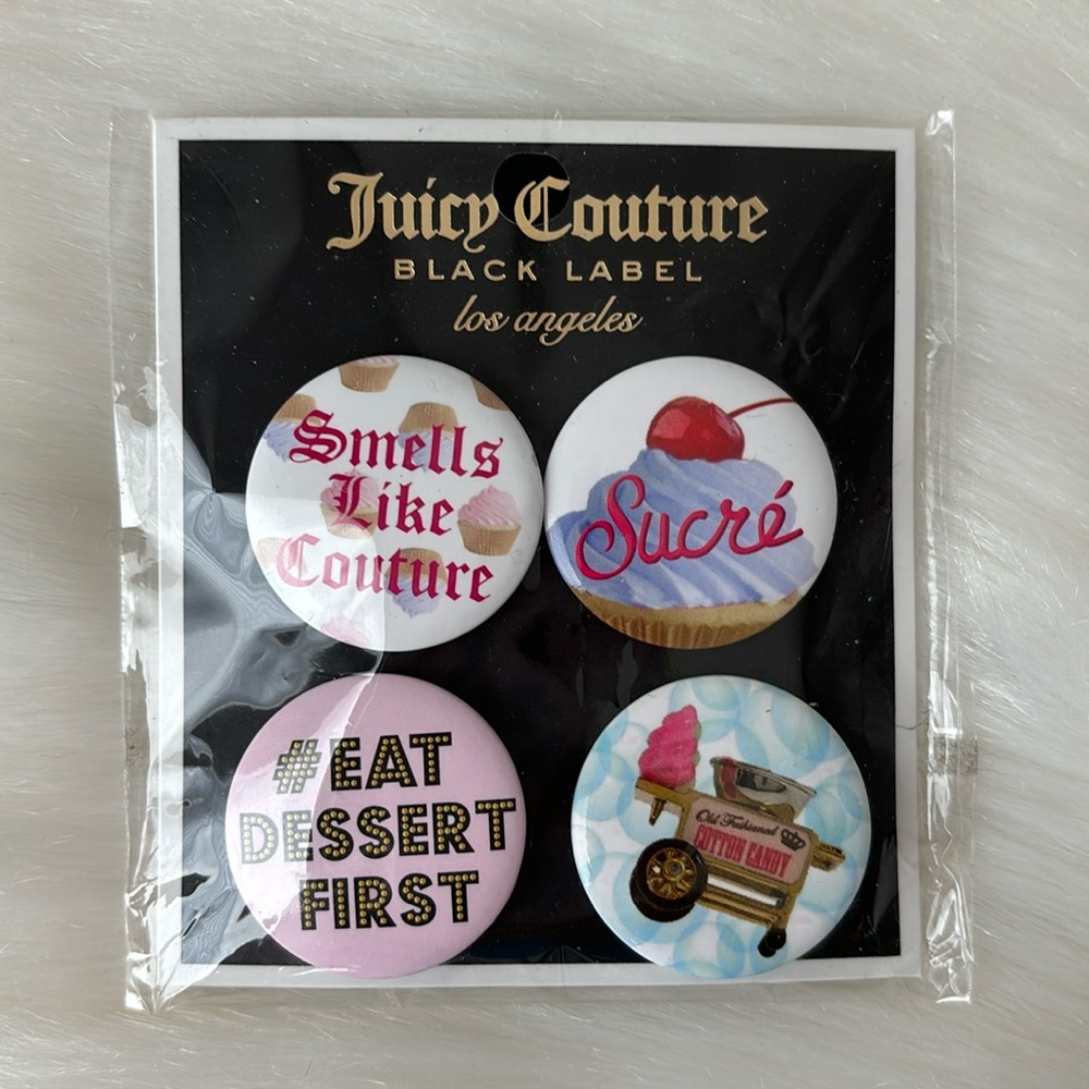 Juicy Couture Black Label Pin Small New Excellent Condition
